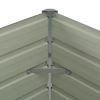 Raised Garden Bed Anthracite 39.4"X39.4"X30.3" Galvanized Steel