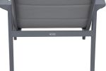 Modern Muse Aluminum Modern Coffee Table And Chair 4 Pcs Set