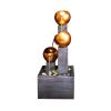 3 Tier Metal Floor Indoor/Outdoor Water Fountain For Indoor/Outdoor Art Decor
