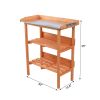 Wooden Outdoor Garden Workbench Station  Three Layers Xh