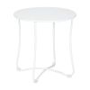 Metal Patio Side Table 18Ã‚â‚¬Â X 18Ã‚â‚¬Â Heavy Duty Weather Resistant Anti-Rust Outdoor End Table Small Steel Round Coffee Table Porch Table Snack Table F