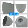 2 Pcs 9" Round Plant Pots, Flower Pots With Drainage Holes, Light Gray
