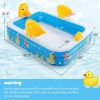 Inflatable Swimming Pool Duck Themed Kiddie Pool With Sprinkler For Age Over 3