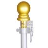 6.5Ft Sectional Al Flag Pole W/Us Flag Ball
