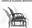 Bosonshop Outdoor Swing Glider Bench For 2 Persons Patio Rocking Chair Garden Seating