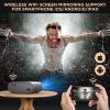 Tenker Wifi Bluetooth Projector, 9500L Native 1080P Projector, Full Hd Outdoor Movie Projector Support Zoom/Sleep Timer, 300" Portable Mini Lcd Video