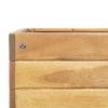 Raised Garden Planter 30.9"X23"X30.9" Solid Acacia Wood