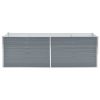 Garden Raised Bed Galvanized Steel 94.5"X31.5"X31.3" Gray