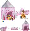 3 In 1 Rocket Ship Play Tent - Indoor/Outdoor Playhouse Set For Babies,Toddleers Xh