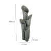 33.5Inches Indoor Table Waterfalls Rockery Tiered Rock Water Feature With Led Lights