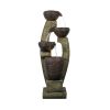 40Inches Tall Modern Outdoor Fountain - Outdoor Garden Fountain With Contemporary Design For Garden, Patio Decor