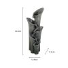 Outdoor Fountain 39.4Inches Faux Stone Led Floor-Standing Water Fountain
