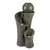 24Inches Outdoor Waterfall Garden Fountain For Indoor And Outdoor, Patio And Garden