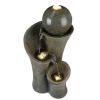 24Inches Outdoor Waterfall Garden Fountain For Indoor And Outdoor, Patio And Garden