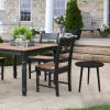 Outdoor Aluminum Side Table Weather Resistant Round Small Coffee Table