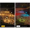 Itopfox 6Pcs Solar Pathway Lights - 2 Modes Solar Landscape Lights W/ Ip65 Waterproof, Solar Powered Outdoor Path Lights For Walkway/Yard/Backyard/Law