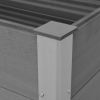 Garden Raised Bed Wpc 39.4"X19.7"X35.8" Gray