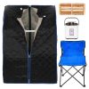 Portable Home Spa | One Person Sauna | With Heating Foot Pad And Portable Chair