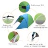 4-Person Double Layer Family Camping Tent Outdoor Instant Cabin Tent For Hiking Backpacking Trekking Xh