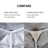 Ly-90*90*180Cm Home Use Dismountable Hydroponic Plant Growing Tent With Window Green & Black