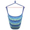Free Shipping Hammock Chair Distinctive Cotton Canvas Hanging Rope Chair With Pillows Blue Yj