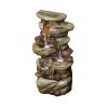 29.9Inches Rock Water Fountain With Led Lights