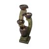 40Inches Tall Modern Outdoor Fountain - Outdoor Garden Fountain With Contemporary Design For Garden, Patio Decor