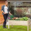 Raised Garden Bed Elevated Planter Box Wood For Vegetable Flower Herb