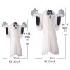 2 Pieces Halloween Hanging Ghost Flying Ghost Ornament For Tree Window Patio Lawn Garden Party Decor
