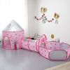 3 In 1 Rocket Ship Play Tent - Indoor/Outdoor Playhouse Set For Babies,Toddleers Xh