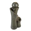 24Inches Outdoor Waterfall Garden Fountain For Indoor And Outdoor, Patio And Garden