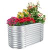 Raised Garden Bed With Open Base For Growing Vegetables