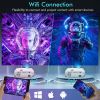 Vidoka Native 1080P Wifi Projector, 8000L Full Hd Video Projector For Home & Outdoor Use, 300" Display & Zoom Movie Projector With Hifi Stereo, Sleep