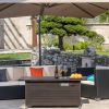57In Outdoor Gas Fire Pit 50000 Btu Bronze Rectangular Propane Fire Pit Table