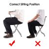 Walking Cane With Seat Aluminum Alloy Portable Led Floding Chair For Seniors Adult Height Adjustable Heavy Stick Stool For Elderly Gift
