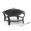 Brishti 19.68'' H X 30'' W Steel Wood Burning Outdoor Fire Pit