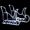 Reindeers & Sleigh Christmas Decoration 160 Leds 51.2" Acrylic