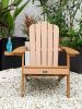 Tale Adirondack Chair Backyard Outdoor Furniture Painted Seating With Cup Holder All-Weather And Fade-Resistant Plastic Wood For Lawn Patio Deck Garde