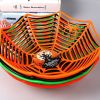 5Pcs Halloween Decorations Spider Web Fruit Bowls