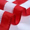 3X5 Ft 210D Polyester American Flag, Embroidered Stars, Sewn Stripes, Brass Grommets Us Flag Outdoor Usa Flags