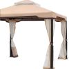 Gazebo Tent Outdoor Portable Gazebo Canopy Shelter-Khakii Xh
