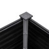 Garden Raised Bed 78.7"X39.4"X21.3" Wpc Gray