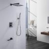 Complete Shower System With Tub Spout Matte Black Rcs85012Mb