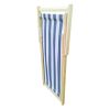 Populus Wood Sling Chair Blue Stripe Broad  Dark Blue Strip