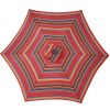Outdoor Patio 8.7-Feet Market Table Umbrella With Push Button Tilt And Crank, Red Stripes With 24 Led Lights[Umbrella Base Is Not Included]