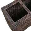 Garden Raised Bed With 4 Pots Water Hyacinth Brown