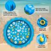 Sprinkler Splash Pad For Kids 68In Inflatable Blow Up Pool Sprinkle Play Mat Summer Outdoor Water Toys