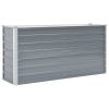 Garden Raised Bed Galvanized Steel 63"X15.7"X31.3" Gray