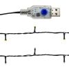 Christmas Garland With Led Lights 197" Black