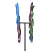 The Original Rainbow Wind Spinner;  Decorative Lawn Ornament Wind Mill; Tri-Colored Kinetic Garden Spinner -Outdoor Yard Lawn & Garden Rainbow Windmil